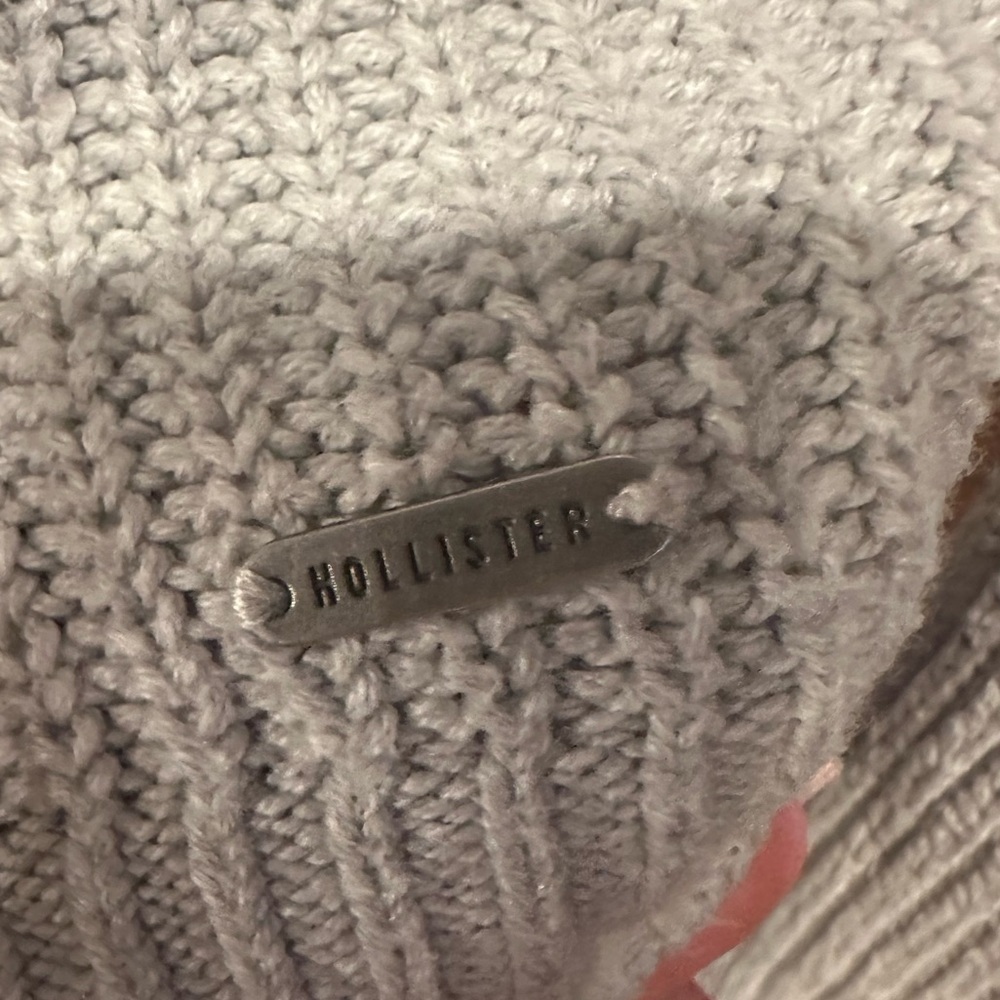 Hollister Crop Sweater Pale Blue Size Small - Picture 6 of 7